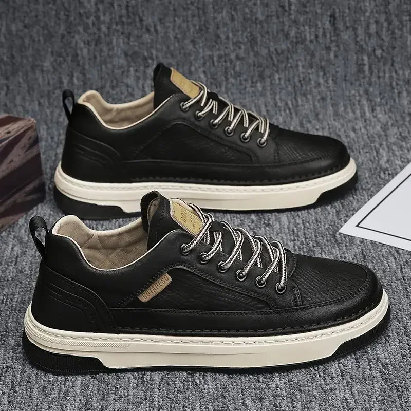 Fashion Casual Leather Shoes f - Mens Fashion Zapatos avis et prix