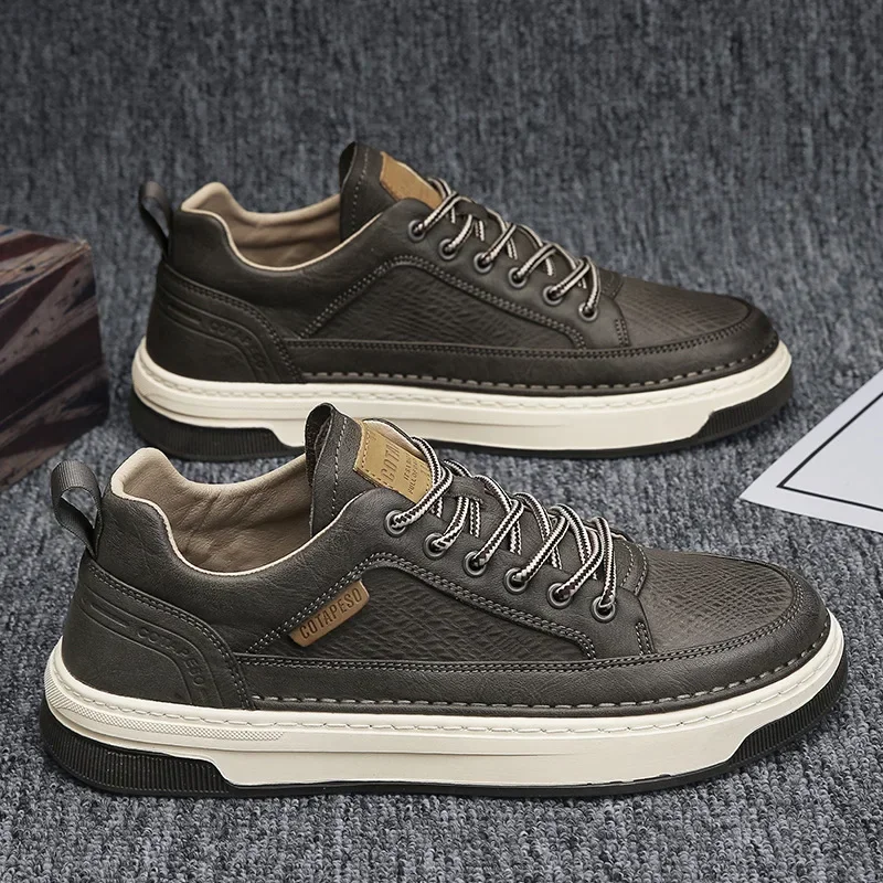 Fashion Casual Leather Shoes f - Mens Fashion Zapatos avis et prix