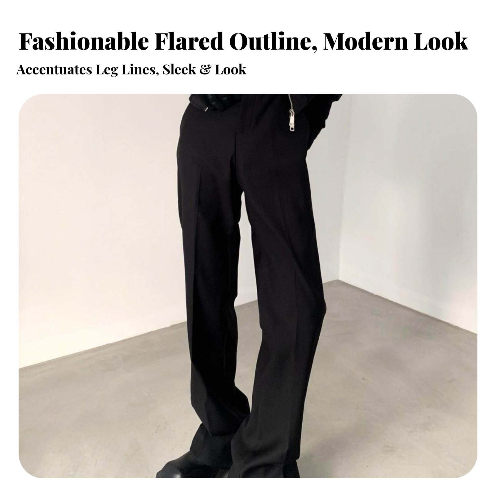 Split-Split-Leg Flaredd Trouse - Fashion Men Vogue avis et prix