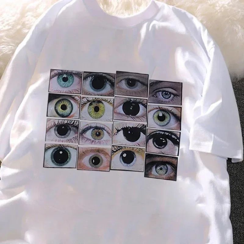 Eyes Printed Harajuku Y2K T-sh - Mens Fashion Dress Shirts avis et prix