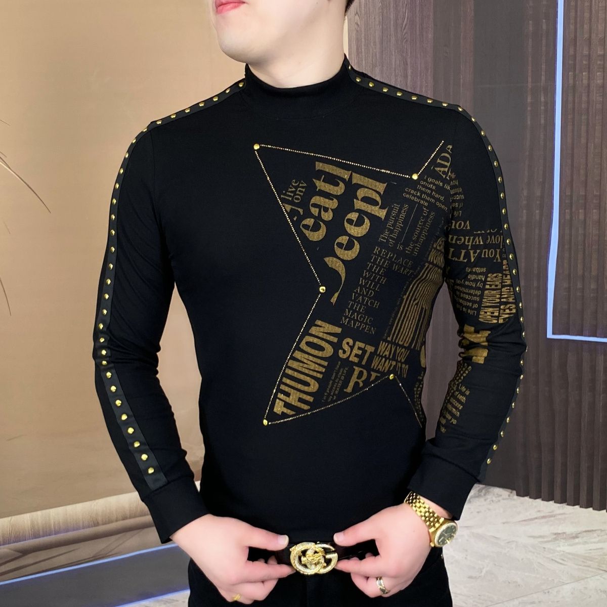 New long-sleeved tops for fash - Mens Fashion Style avis et prix