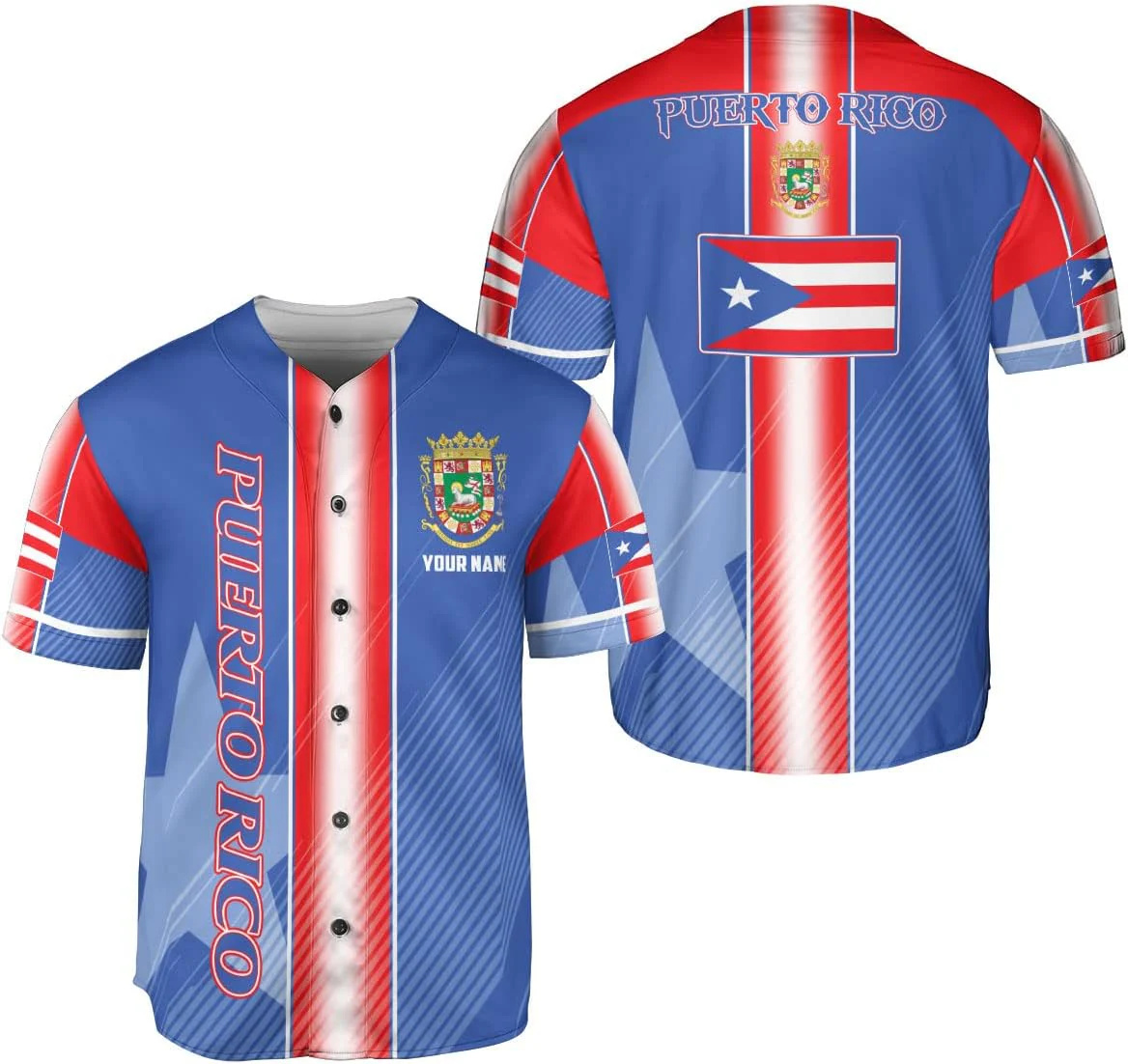 Personalized Puerto Rico Baseb - Mens Fashion Baseball Jersey avis et prix