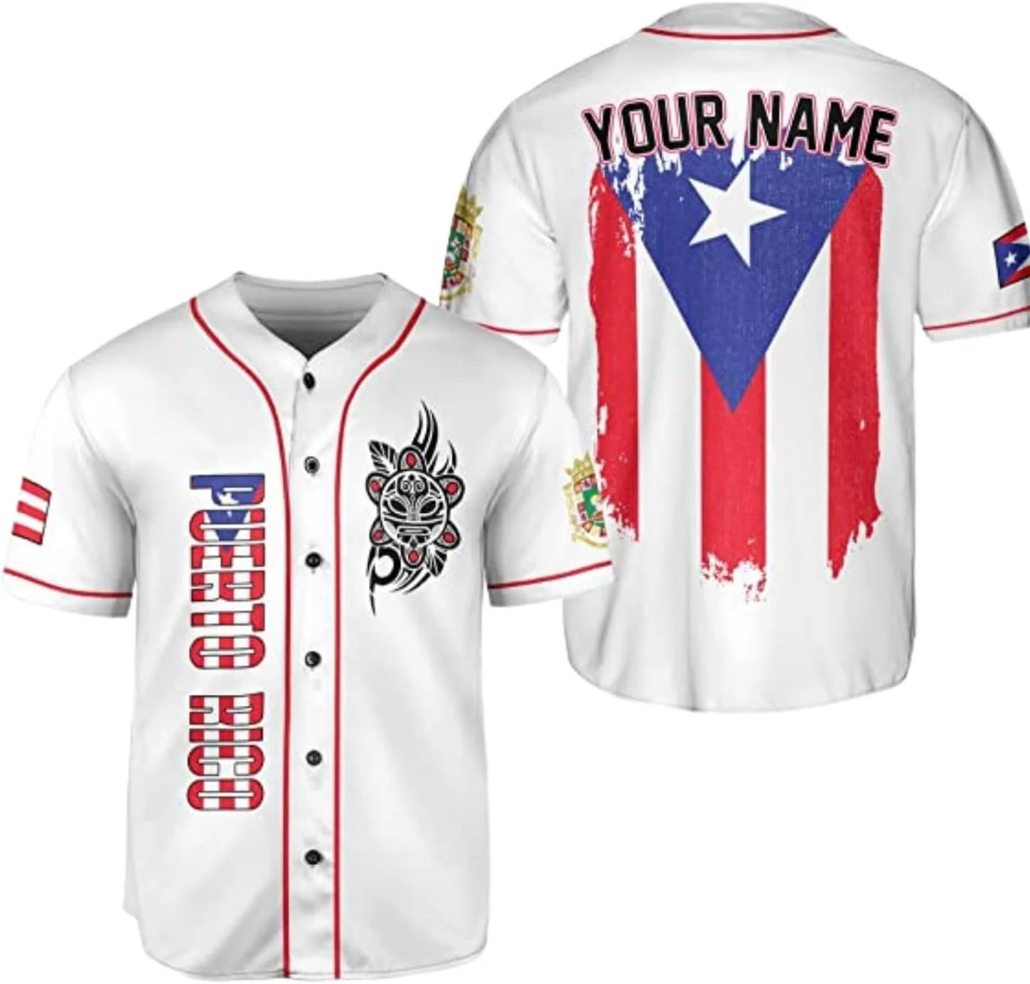Personalized Puerto Rico Baseb - Mens Fashion Baseball Jersey avis et prix