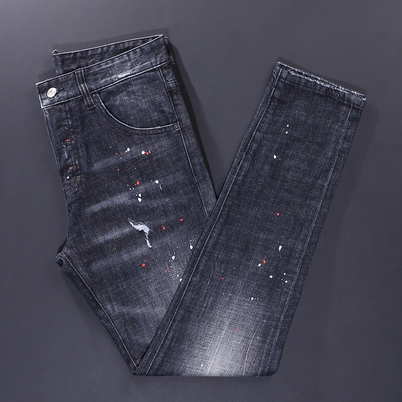 Y2K Street Fashion Men's Jeans - Men'S Fashion Grey Jeans avis et prix