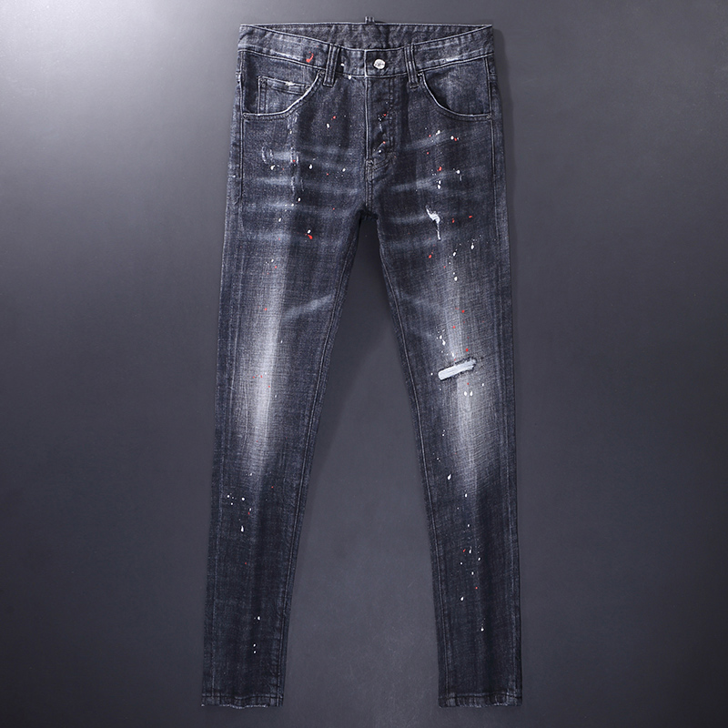 Y2K Street Fashion Men's Jeans - Men'S Fashion Grey Jeans avis et prix