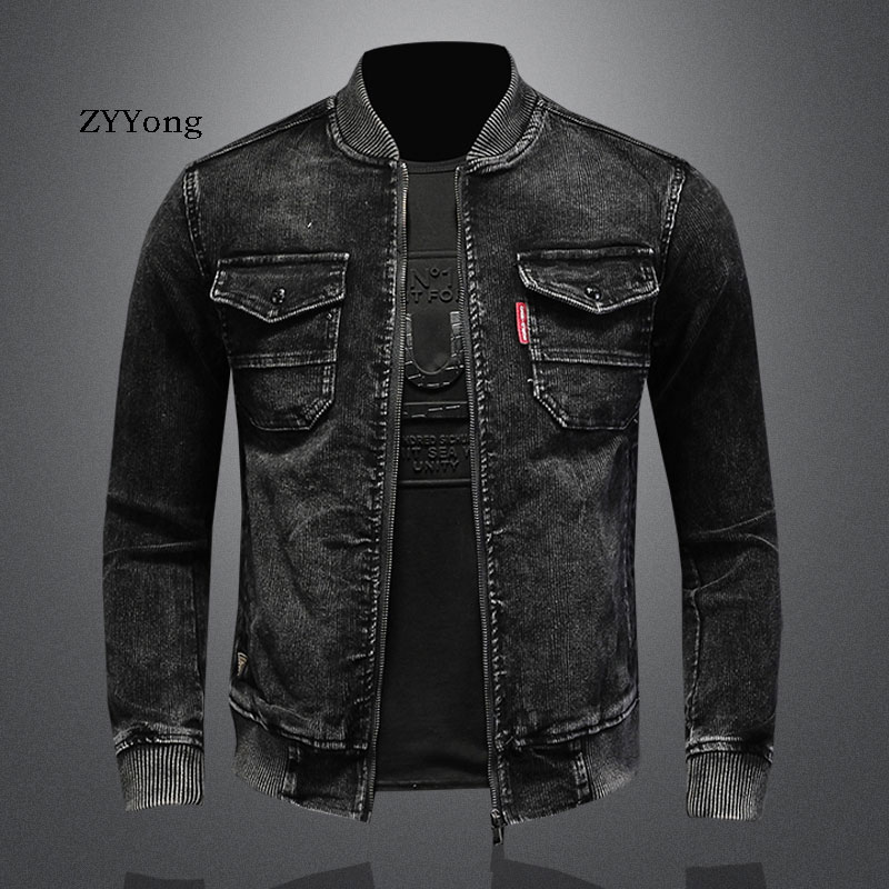 Stand Collar Bomber Pilot Blac - Bomber Jacket Men avis et prix