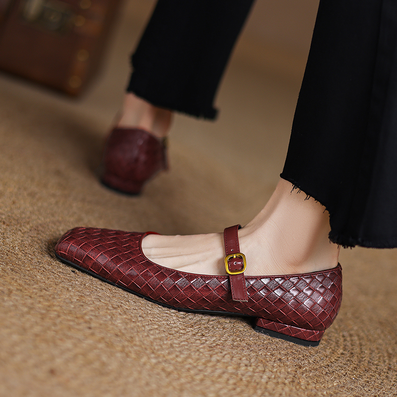 Woven Flat Bottom Mary Jane Wo - Men'S Fashion Shoes avis et prix