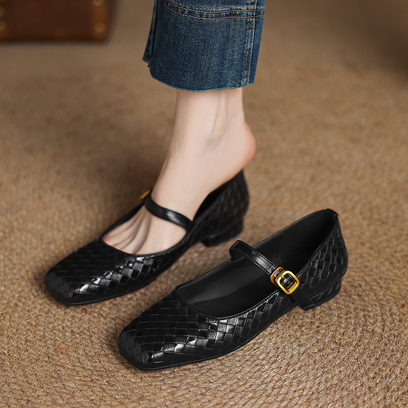 Woven Flat Bottom Mary Jane Wo - Men'S Fashion Shoes avis et prix