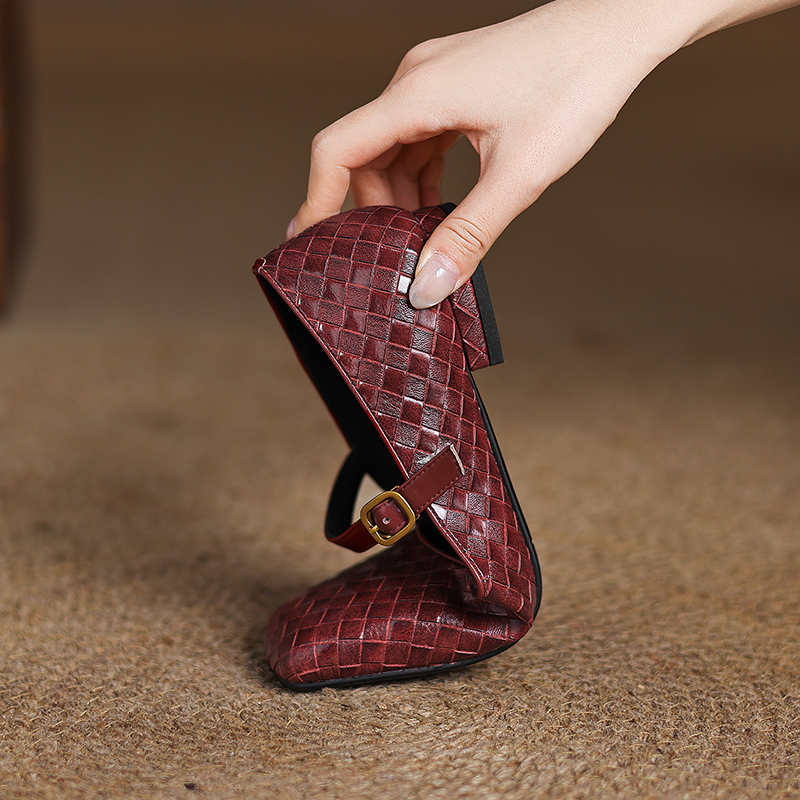 Woven Flat Bottom Mary Jane Wo - Men'S Fashion Shoes avis et prix