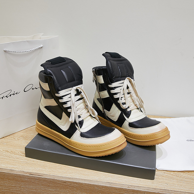 High Top Ankle Boots Black Whi - Men'S Fashion Shoes avis et prix