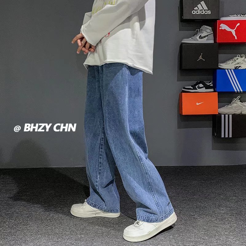 New Korean Fashion Men's Baggy - Men'S Fashion Grey Jeans avis et prix