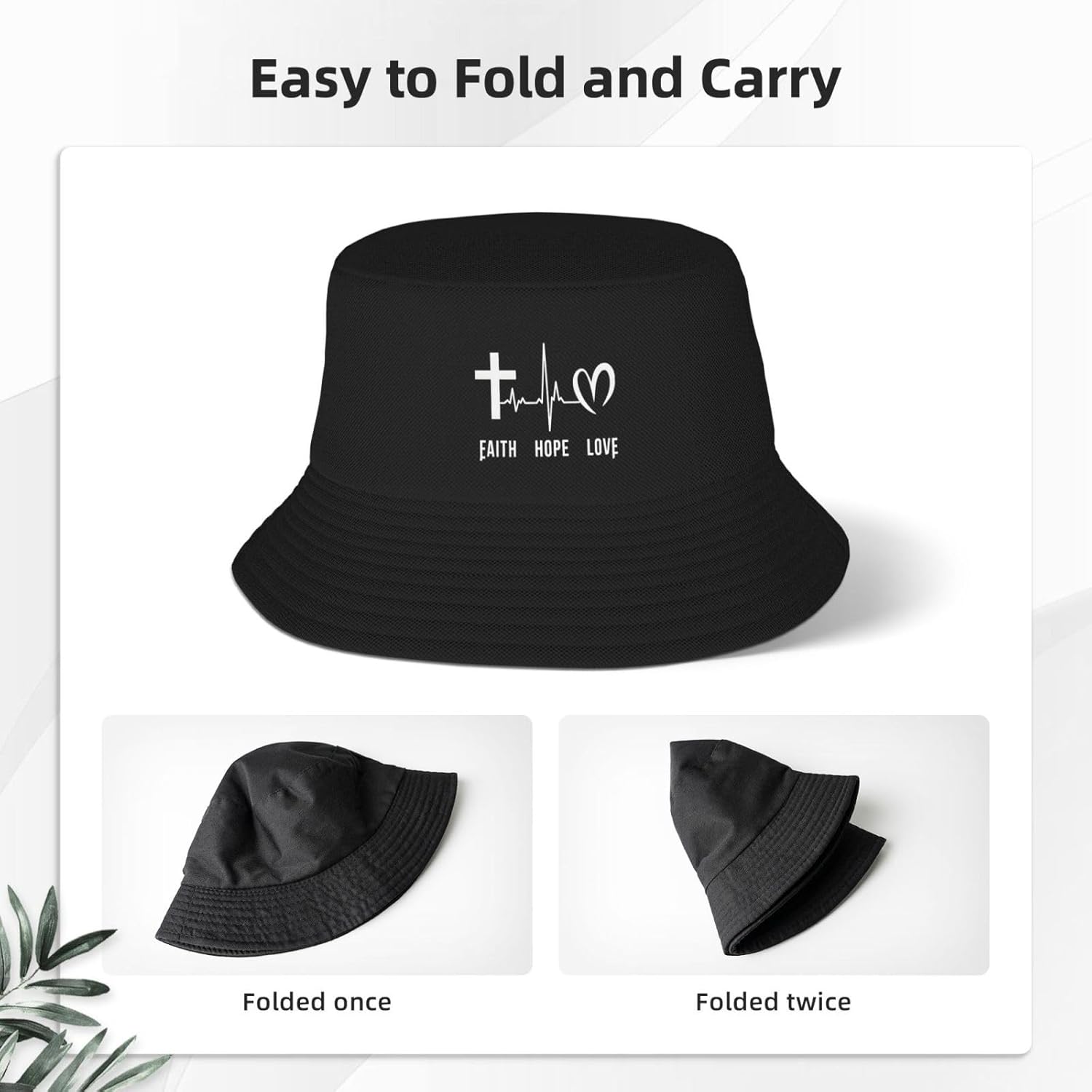 Faith Hope Love Christian Buck - Mens Fashion Bucket Hat avis et prix