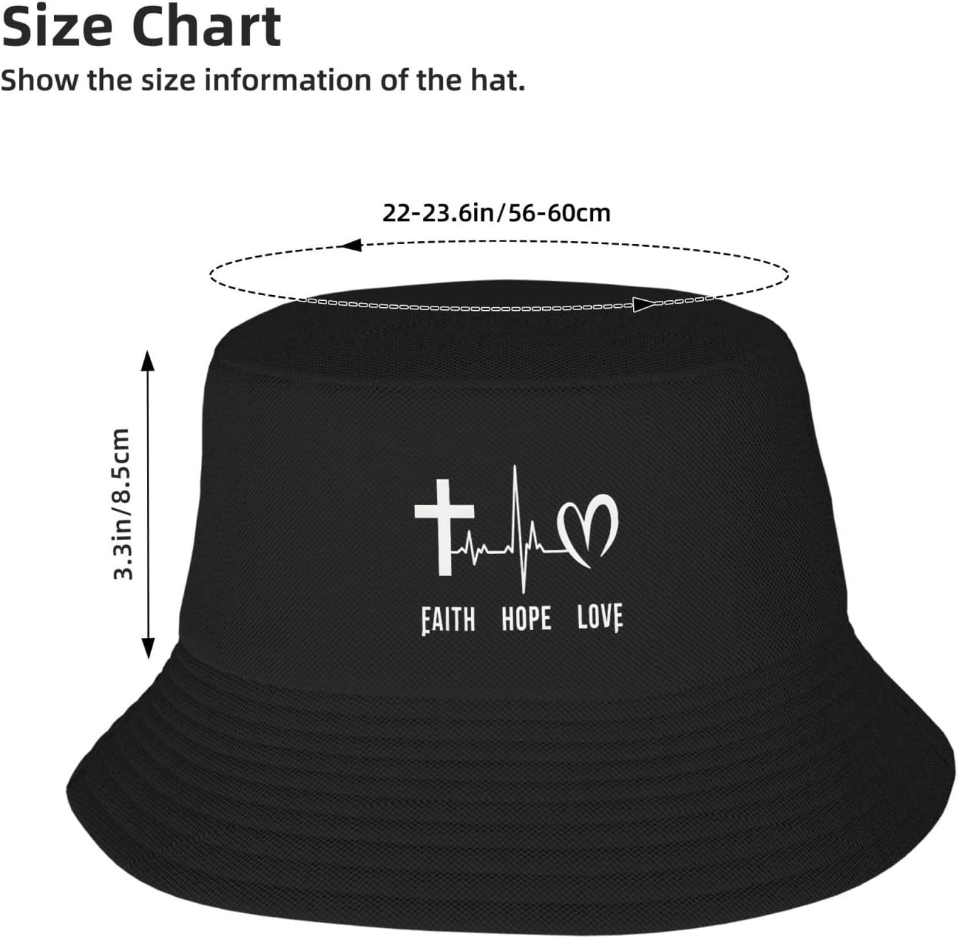 Faith Hope Love Christian Buck - Mens Fashion Bucket Hat avis et prix