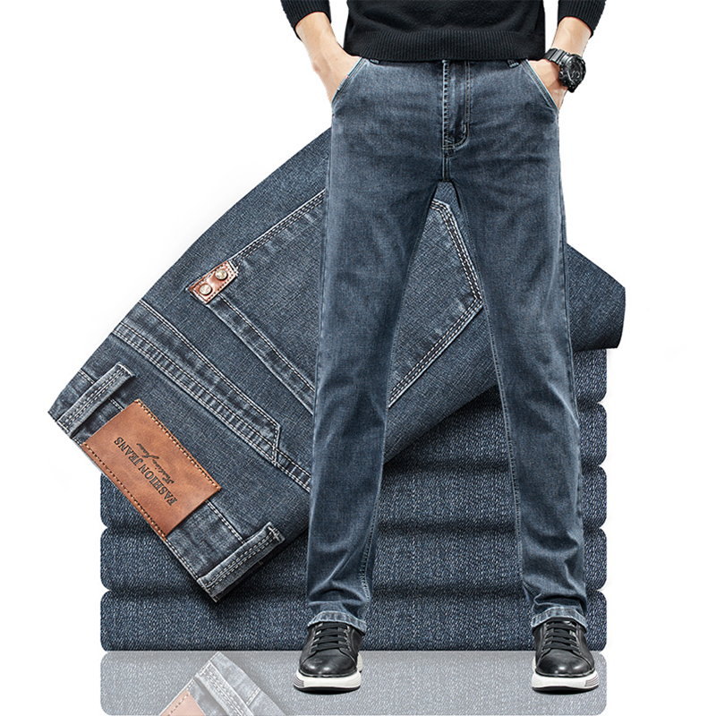 men's slim jeans 2024 autumn n - Men'S Fashion Grey Jeans avis et prix