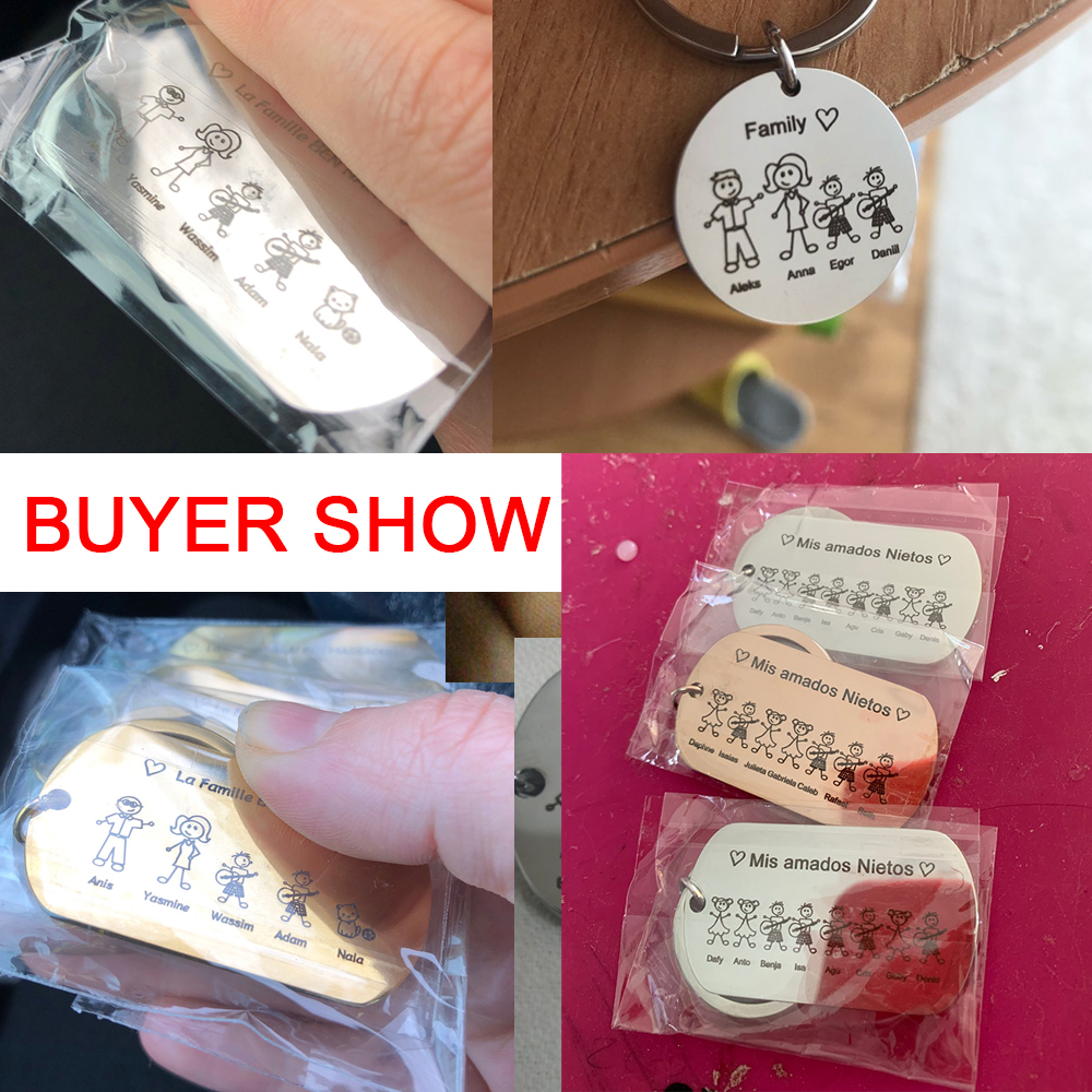 Family Personalized Keychain C - Men'S Fashion Gold Chain avis et prix
