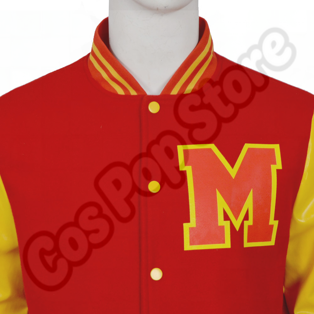 Men's Red Yellow Colorblock Re - Bomber Jacket Men avis et prix