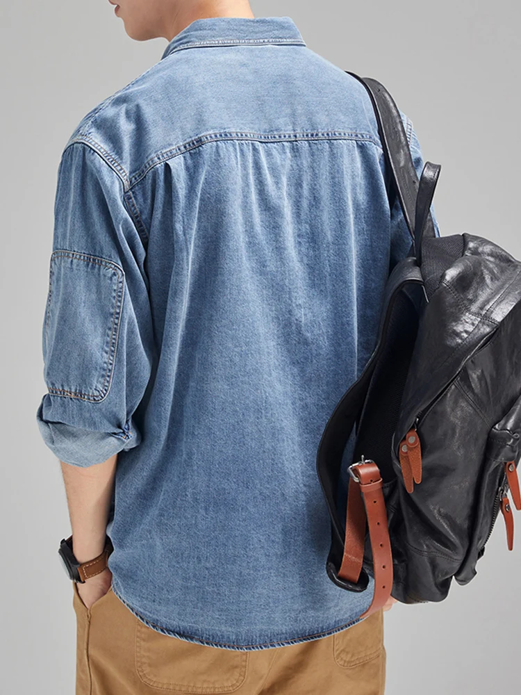 Streetwear Mens Denim Shirts F - Jeans Shirt Fashion For Men avis et prix