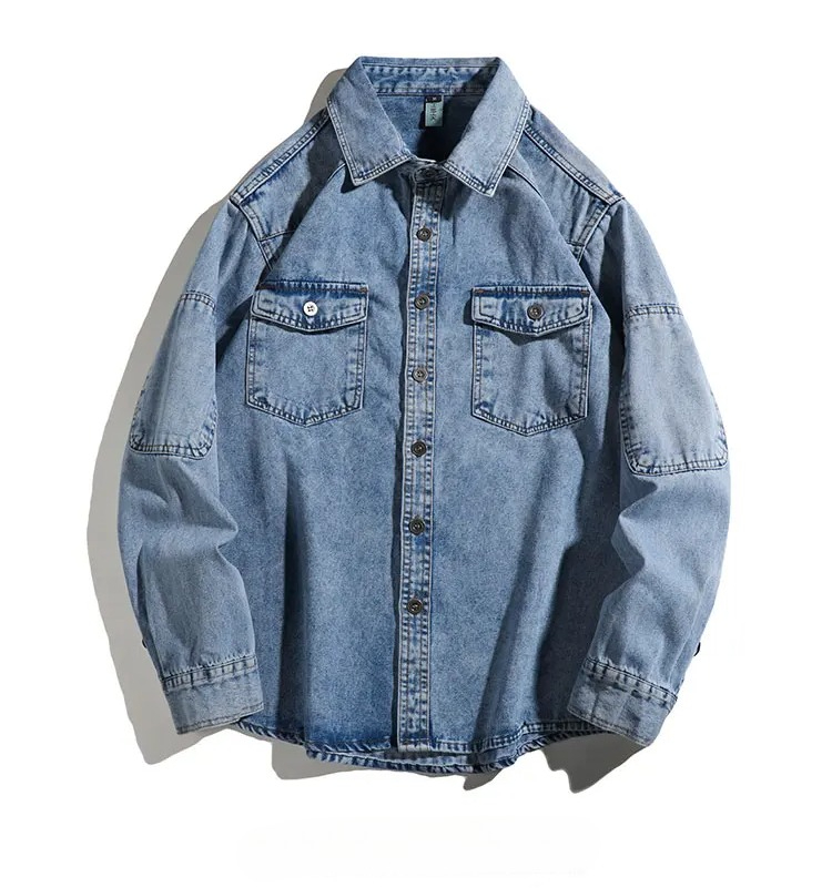 Streetwear Mens Denim Shirts F - Jeans Shirt Fashion For Men avis et prix