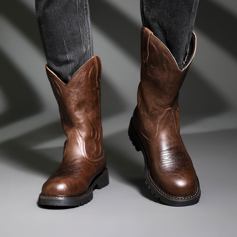 Fashion Mens Cowboy Boots New  - Mens Fashion Zapatos avis et prix