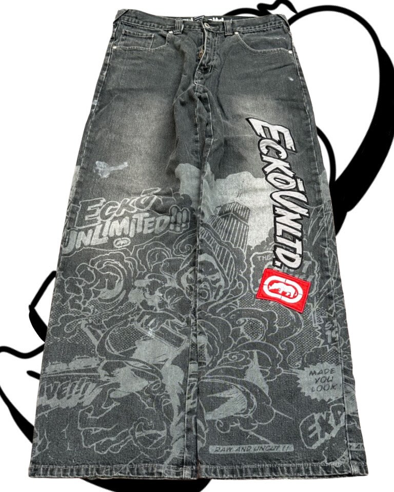 American Fashion Printing Jean - Men'S Fashion Grey Jeans avis et prix
