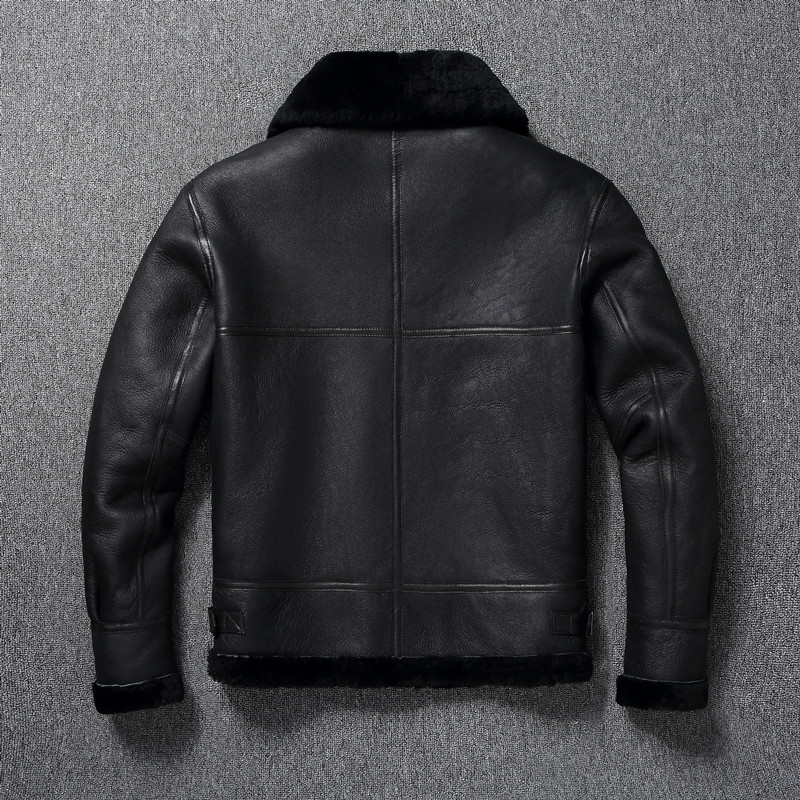 Genuine Leather Jacket Winter  - Bomber Jacket Men avis et prix