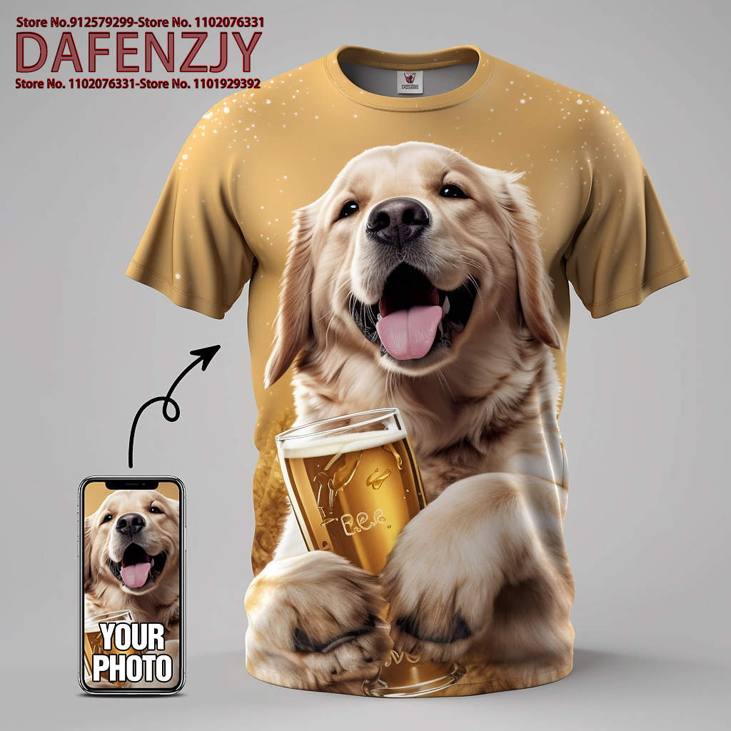 Custom Funny Pet Photo 3D All  - Mens Fashion Dress Shirts avis et prix