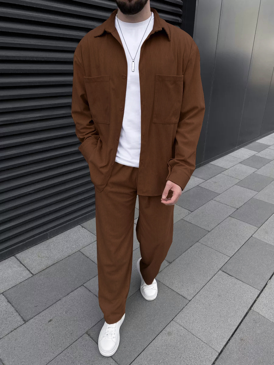 Men's corduroy two-piece outfi - Men'S Fashion Course avis et prix