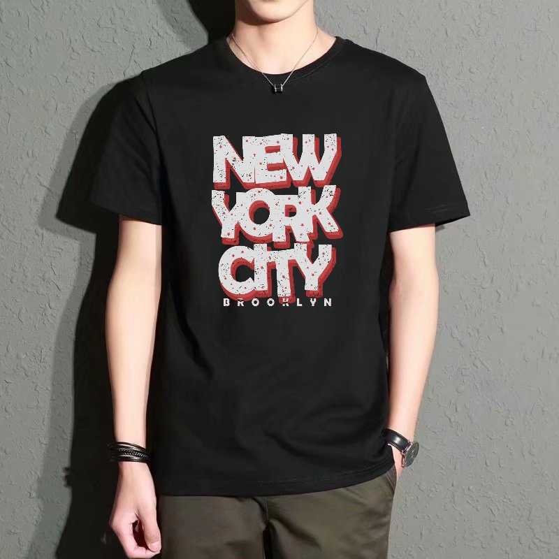 Men's Black Round-Neck Short-S - Men'S Fashion New York avis et prix