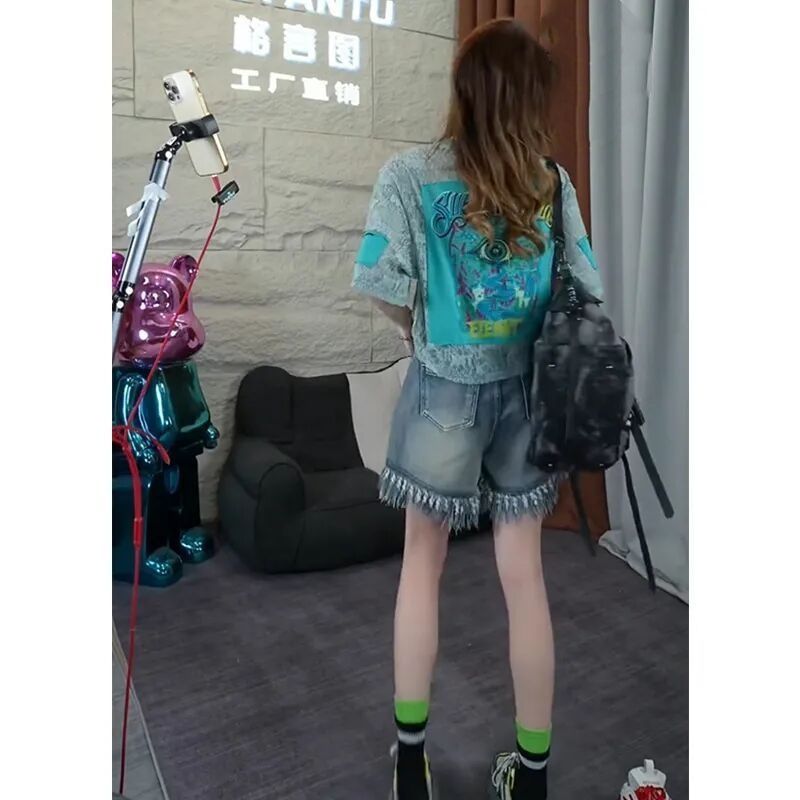 Spring and Summer New Western- - Jeans Shirt Fashion For Men avis et prix
