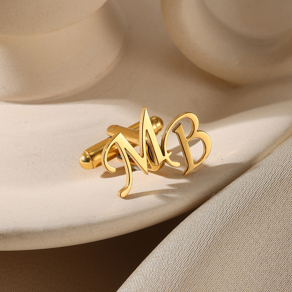 Customized Initial Letter Cuff - Men'S Fashion Gold Chain avis et prix