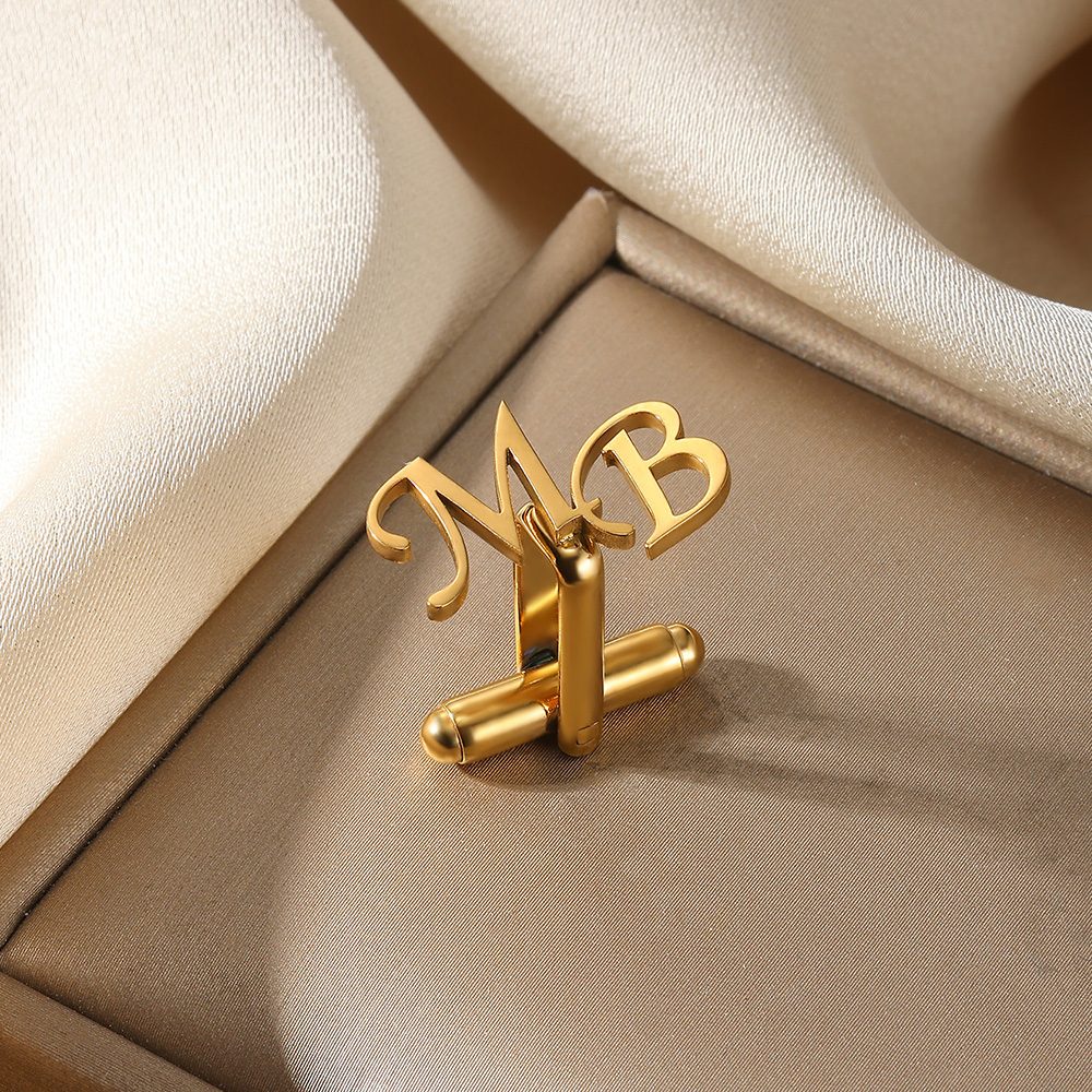 Customized Initial Letter Cuff - Men'S Fashion Gold Chain avis et prix