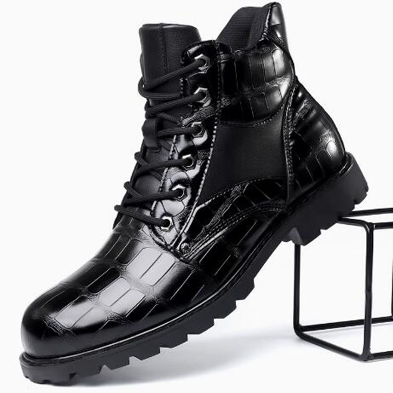 Luxury Brand Men Boots Grid Pa - Mens Fashion Zapatos avis et prix