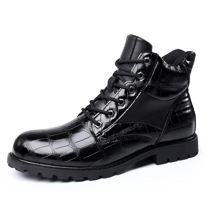 Luxury Brand Men Boots Grid Pa - Mens Fashion Zapatos avis et prix