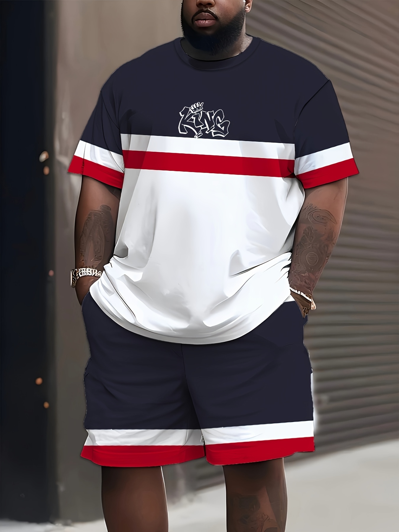 New Plus Size Men's T-shirt An - Men'S Fashion Course avis et prix