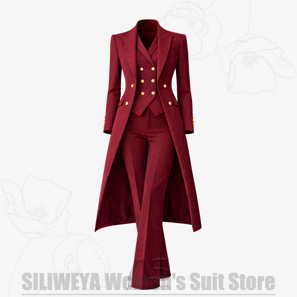 Women's Suit 3 Piece Double Br - Formal Waistcoat Vest avis et prix