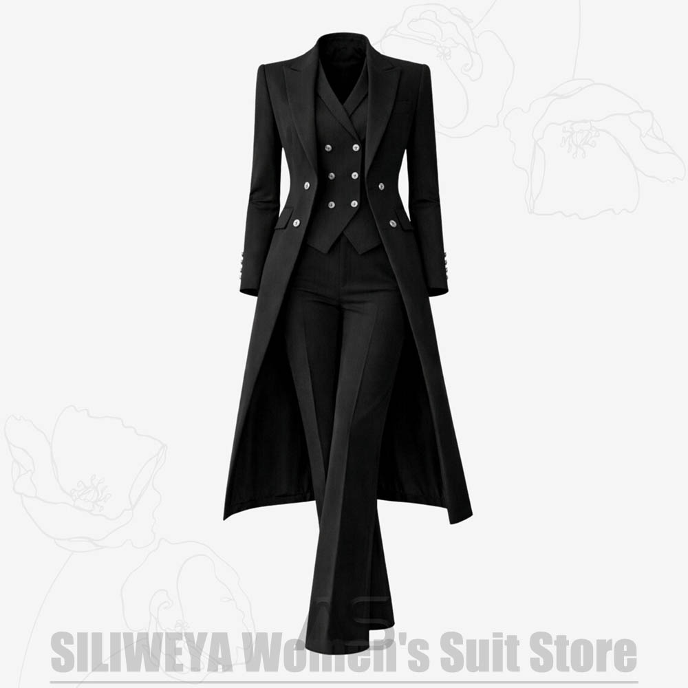Women's Suit 3 Piece Double Br - Formal Waistcoat Vest avis et prix