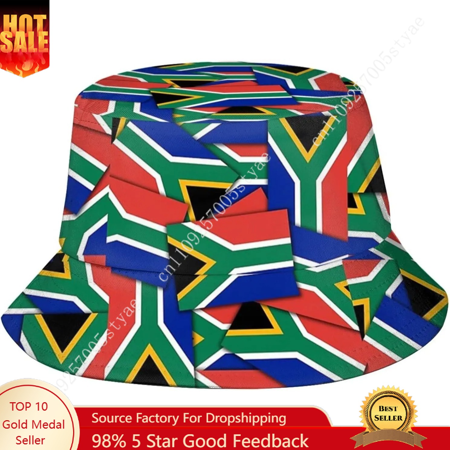 South Africa Flag Bucket Hat M - Mens Fashion Bucket Hat avis et prix