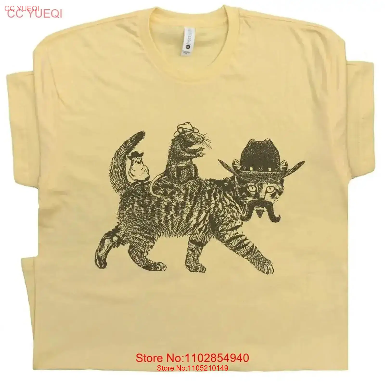 Cowboy Cat T Shirt Meowdy Funn - Men Fashion Kids avis et prix