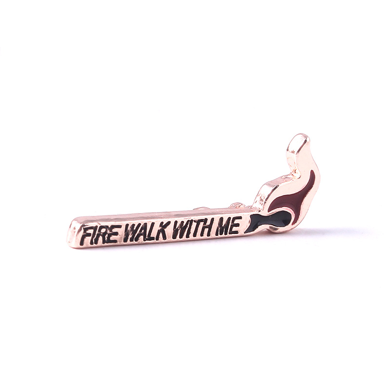 Twin Peaks Enamel Badge Brooch - Jeans Shirt Fashion For Men avis et prix