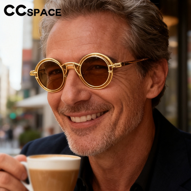 Metal Rotundity Punk Sunglasse - Fashion Men Vogue avis et prix