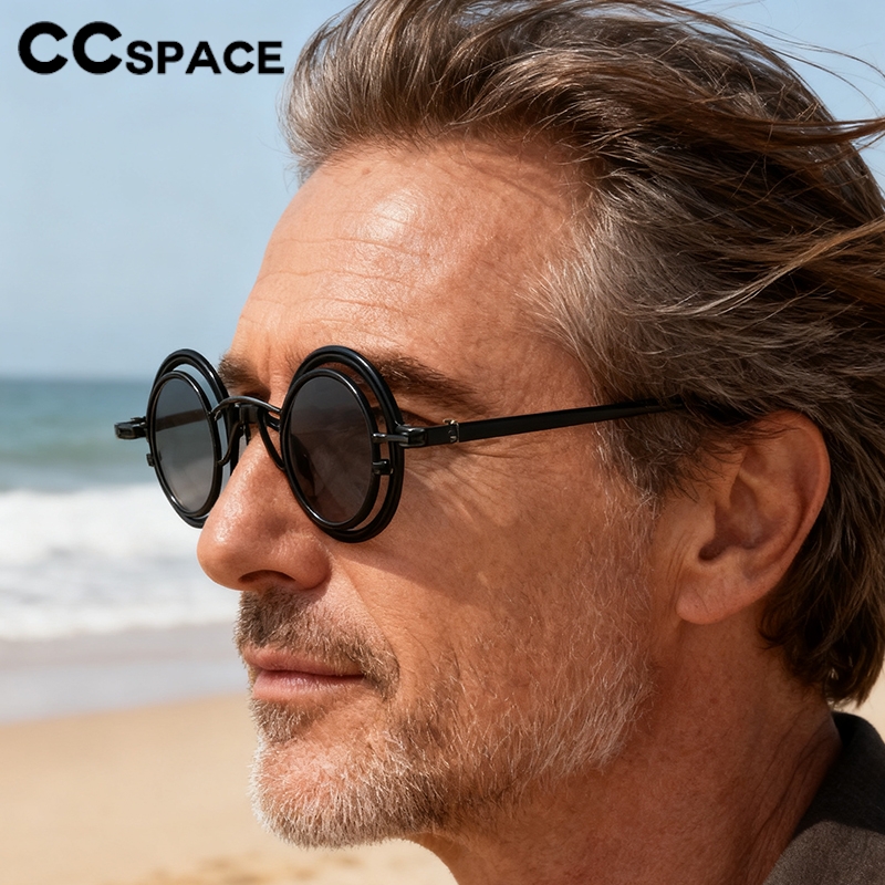 Metal Rotundity Punk Sunglasse - Fashion Men Vogue avis et prix