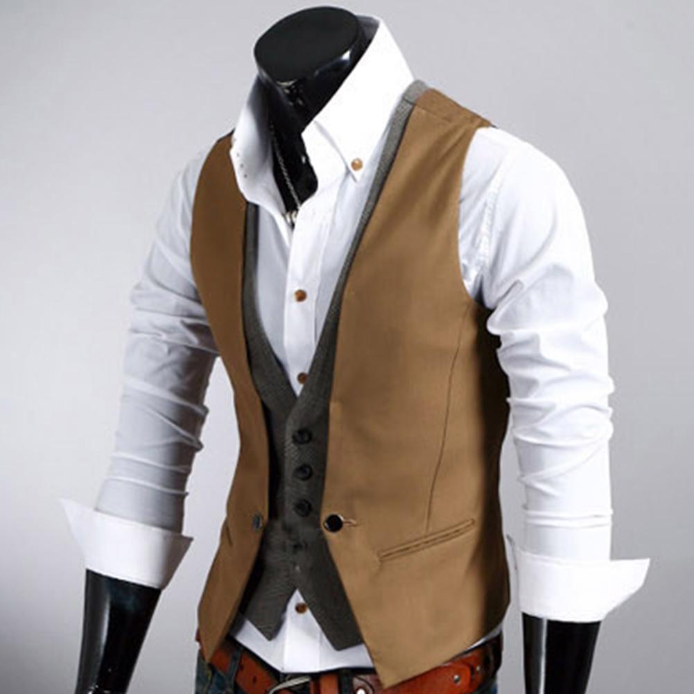 Men Formal Waistcoat Vest Busi - Formal Waistcoat Vest avis et prix