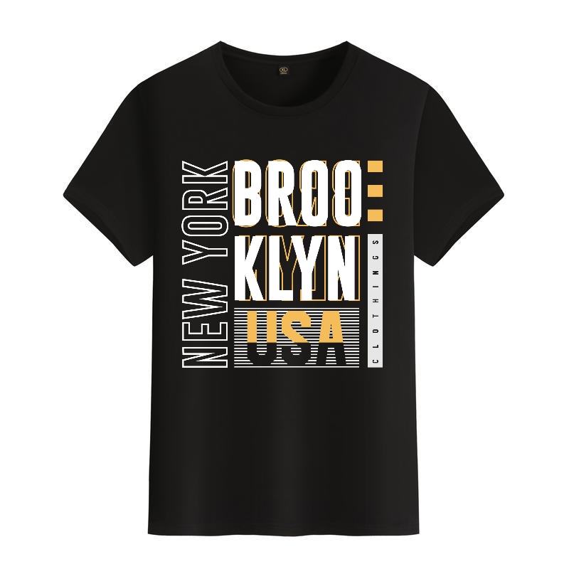 Men's Black Round-Neck Short-S - Men'S Fashion New York avis et prix
