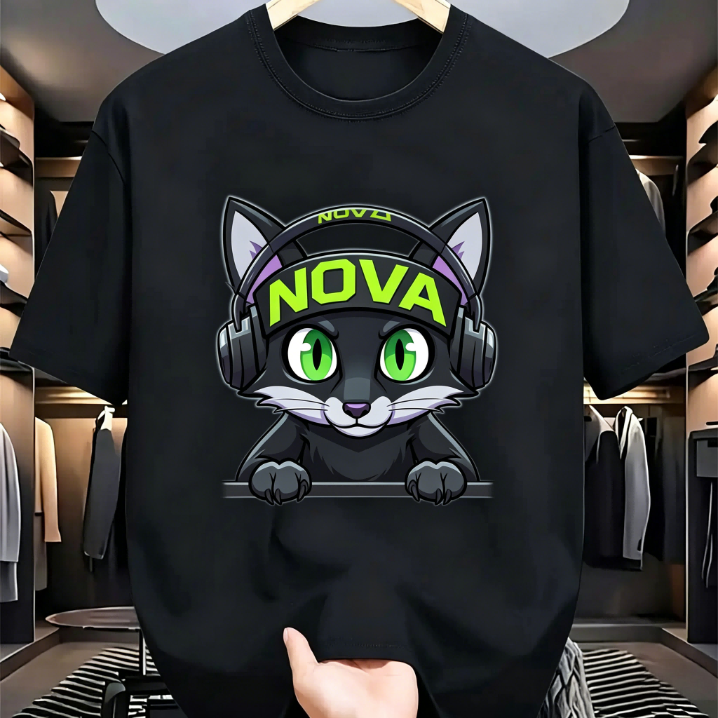 Men's Black Cotton T-Shirt Nov - Men'S Fashion Nova avis et prix