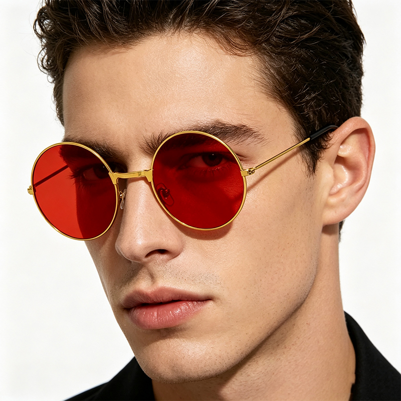 Classic Vintage Round Frame Su - Men'S Fashion Glasses avis et prix