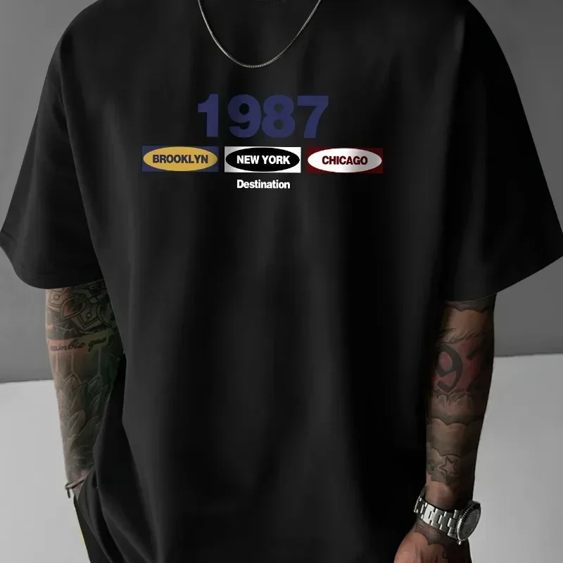 New 1987 Men's Retro New York  - Men'S Fashion New York avis et prix