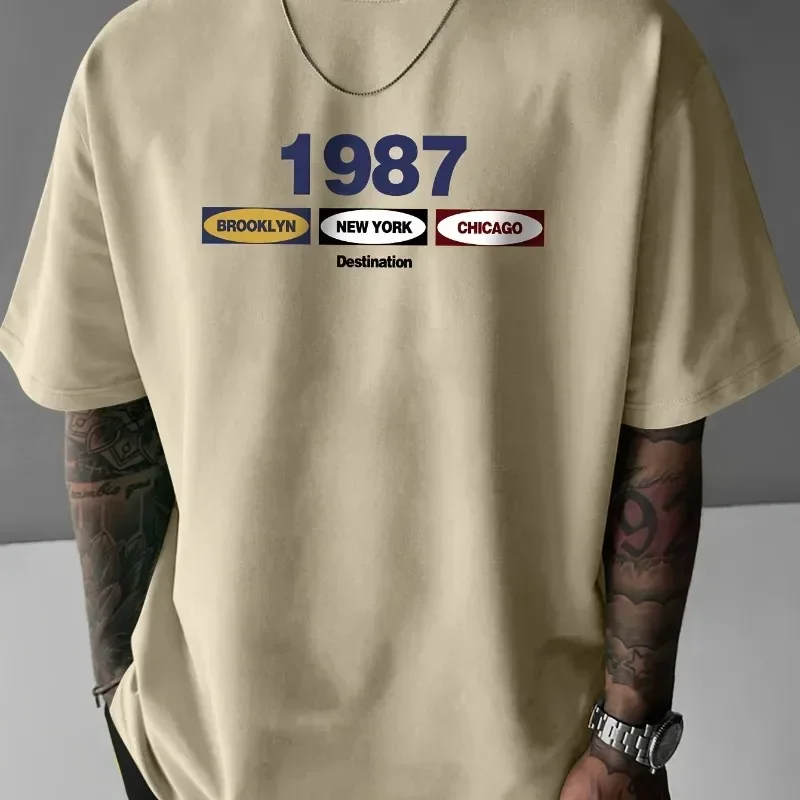 New 1987 Men's Retro New York  - Men'S Fashion New York avis et prix