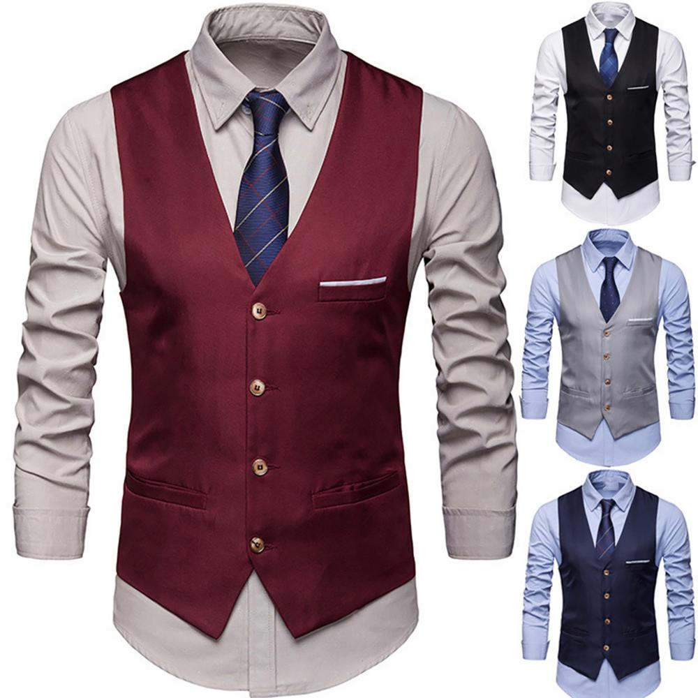 Dress Vests For Men Slim Fits  - Formal Waistcoat Vest avis et prix