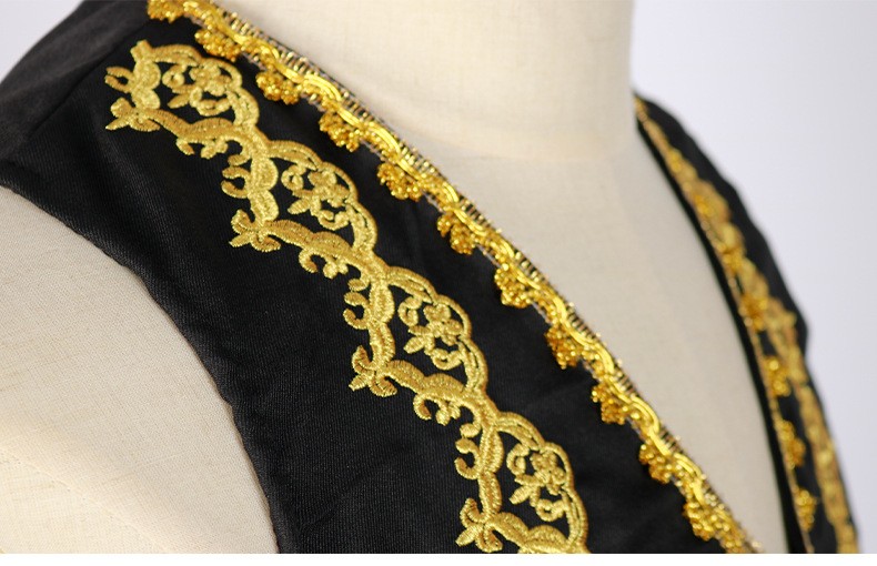 Men's European Style Gold Embe - Formal Waistcoat Vest avis et prix
