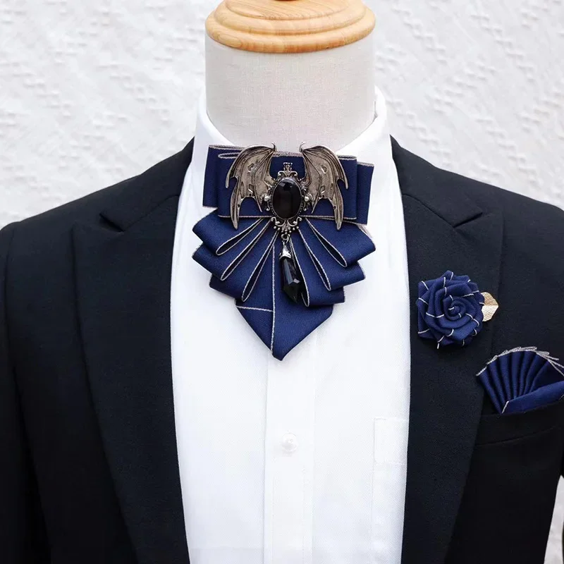 Men's Bow Tie Brooch Set Briti - Mens Fashion Dress Shirts avis et prix